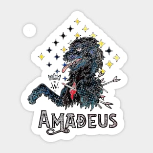 Wolfgang Amadeus Mozart (is a beast!) Full Moon Edition Sticker